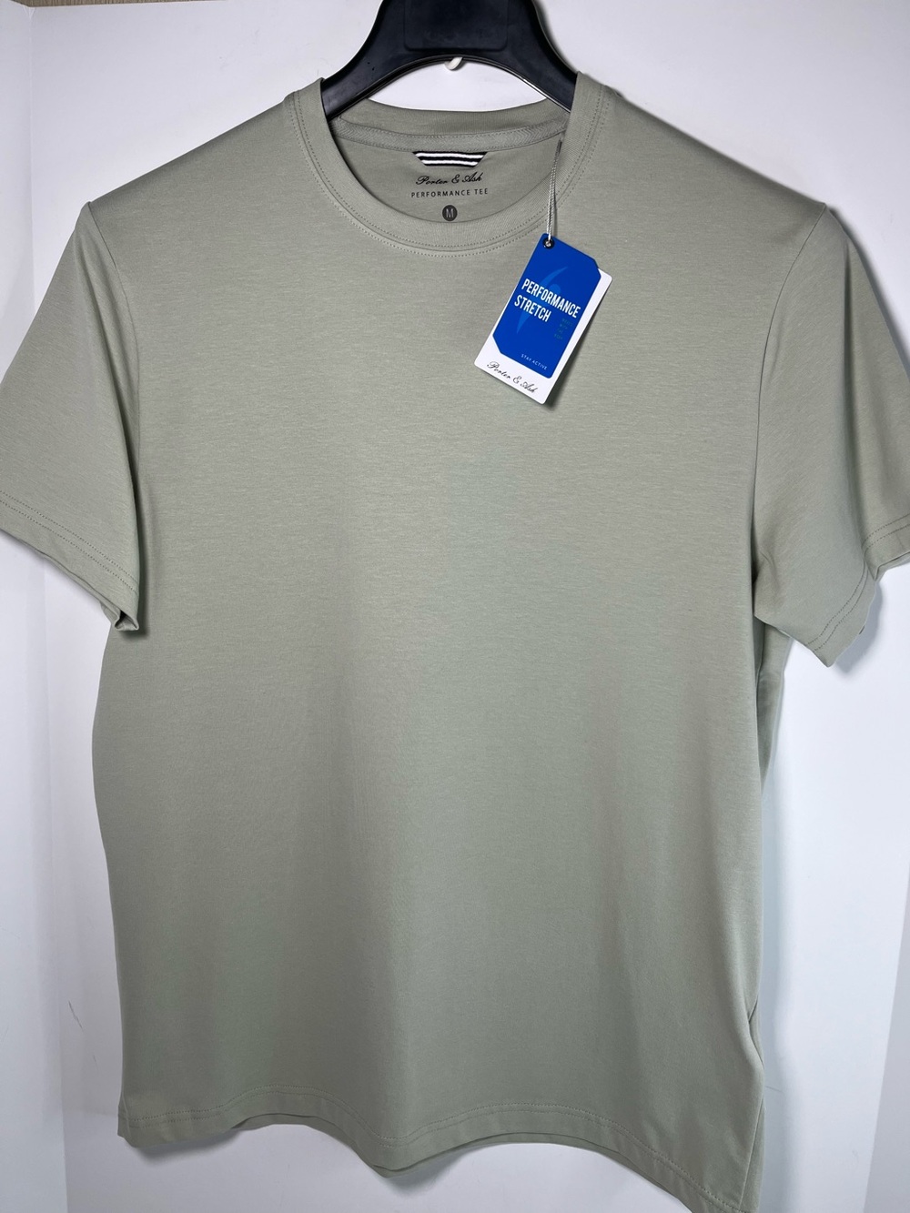 Porter & Ash 95% Cotton 4-way Stretch Short Sleeve Crew Neck Casual Top/Tshirt